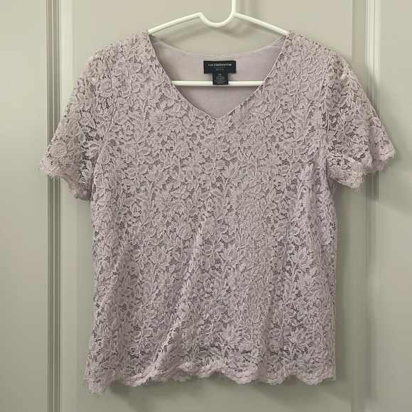 Liz Claiborne Business Casual Lace Blouse - Picture 1 of 3